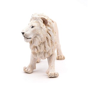 Figurine lion blanc