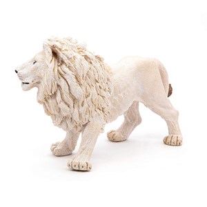 Figurine lion blanc