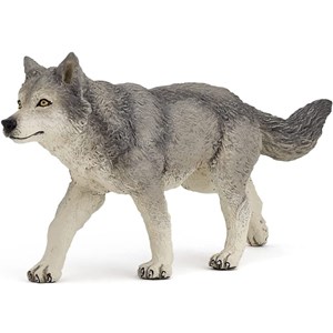 Figurine louve grise