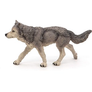 Figurine louve grise
