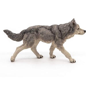Figurine louve grise
