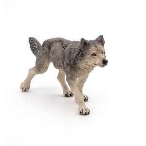 Figurine louve grise