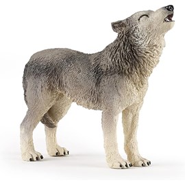 Figurine loup hurlant