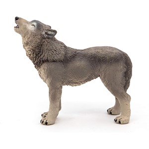 Figurine loup hurlant
