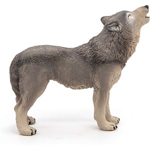 Figurine loup hurlant
