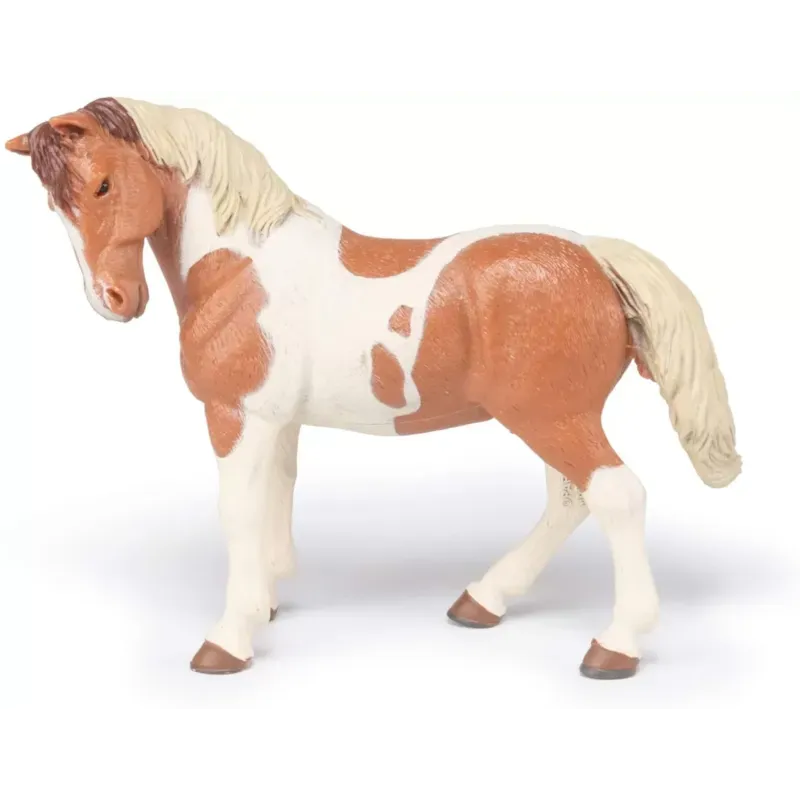 Figurine jument pinto