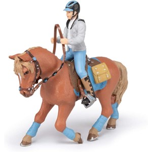 Figurine cheval du jeune cavalier