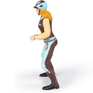 Figurine cavalière adulte fashion bleue