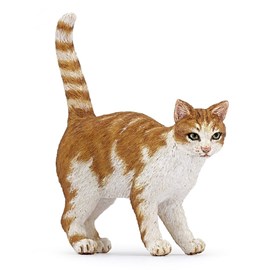 Figurine chat roux