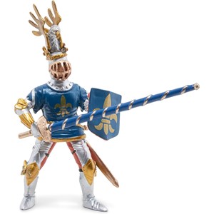 Figurine chevalier bleu fleur de lys