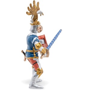 Figurine chevalier bleu fleur de lys