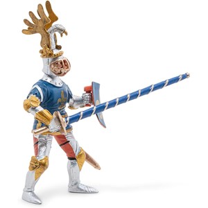 Figurine chevalier bleu fleur de lys