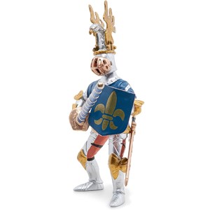 Figurine chevalier bleu fleur de lys