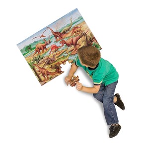 Puzzle géant dinosaures