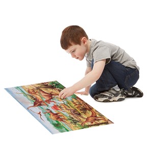 Puzzle géant dinosaures