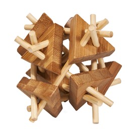 Casse-tête bambou bâtons et triangle