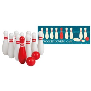 Jeu de bowling en bois