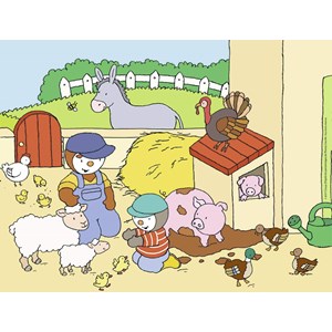 Puzzle t'choupi à la ferme 30 pcs