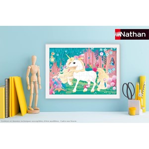 Puzzle jolie licorne 45 pcs