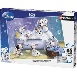 Puzzle tous au bain 101 dalmatiens 60 pc