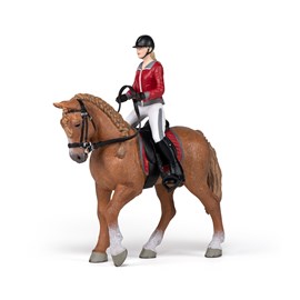 Figurine cheval de promenade et sa caval