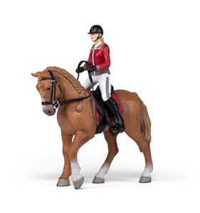 Figurine cheval de promenade et sa caval