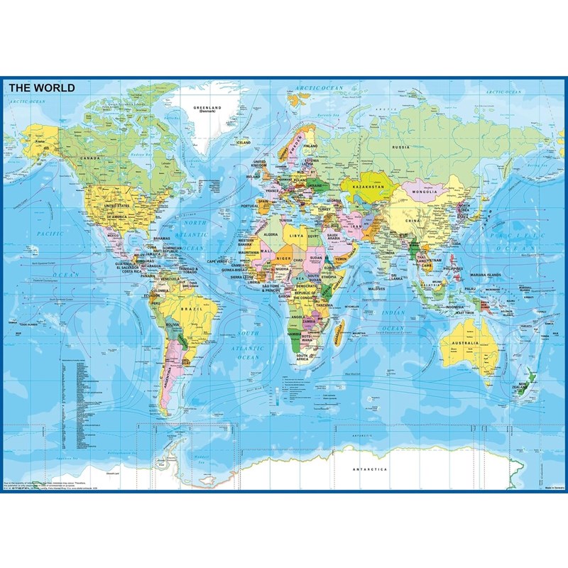 Puzzle carte du monde 200 pcs