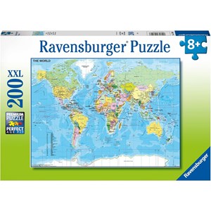 Puzzle carte du monde 200 pcs