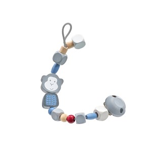 Attache-tétine singe bleu