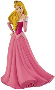 Figurine aurore en robe rose