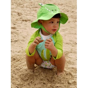 Maillot et chapeau crocodile (6-12m)
