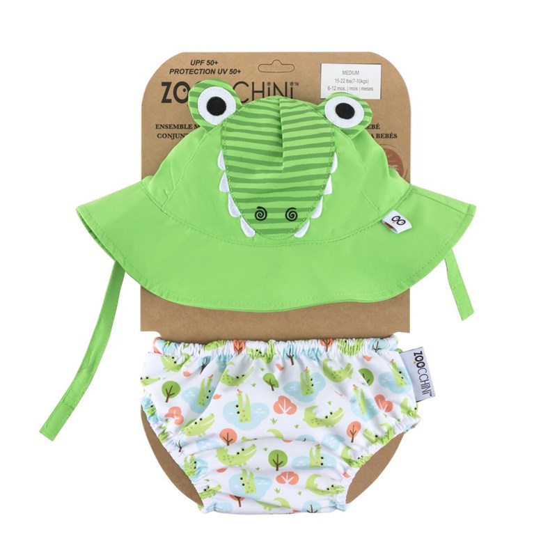Maillot et chapeau crocodile (12-24m)