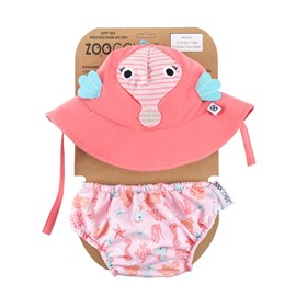 Maillot et chapeau hippocampe (12-24m)