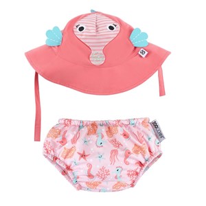 Maillot et chapeau hippocampe (12-24m)