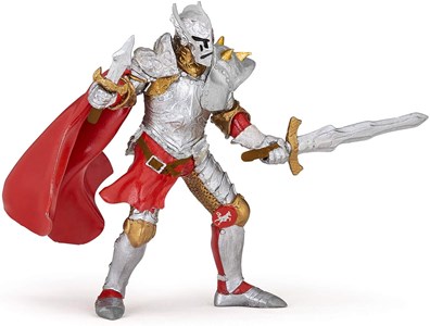 Figurine chevalier au masque de fer