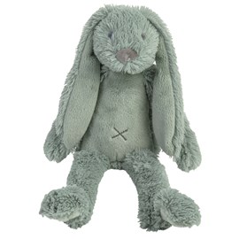 Peluche lapin richie vert 38 cm