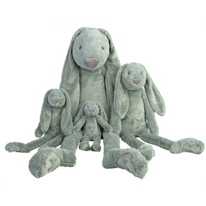 Peluche lapin richie vert 38 cm