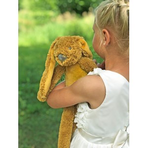 Peluche lapin richie ocre 58 cm