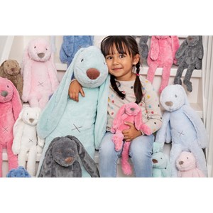 Peluche lapin richie gris 58 cm