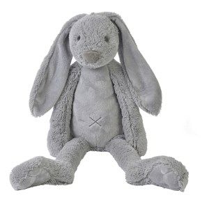 Peluche lapin richie gris clair 58 cm