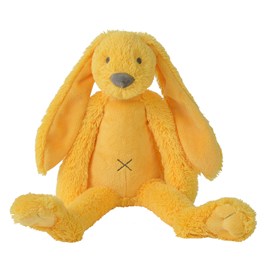 Peluche lapin richie jaune 38 cm