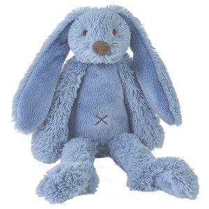 Peluche lapin richie bleu 38 cm