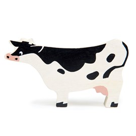 Figurine vache en bois