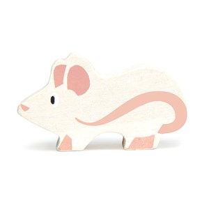 Figurine souris en bois