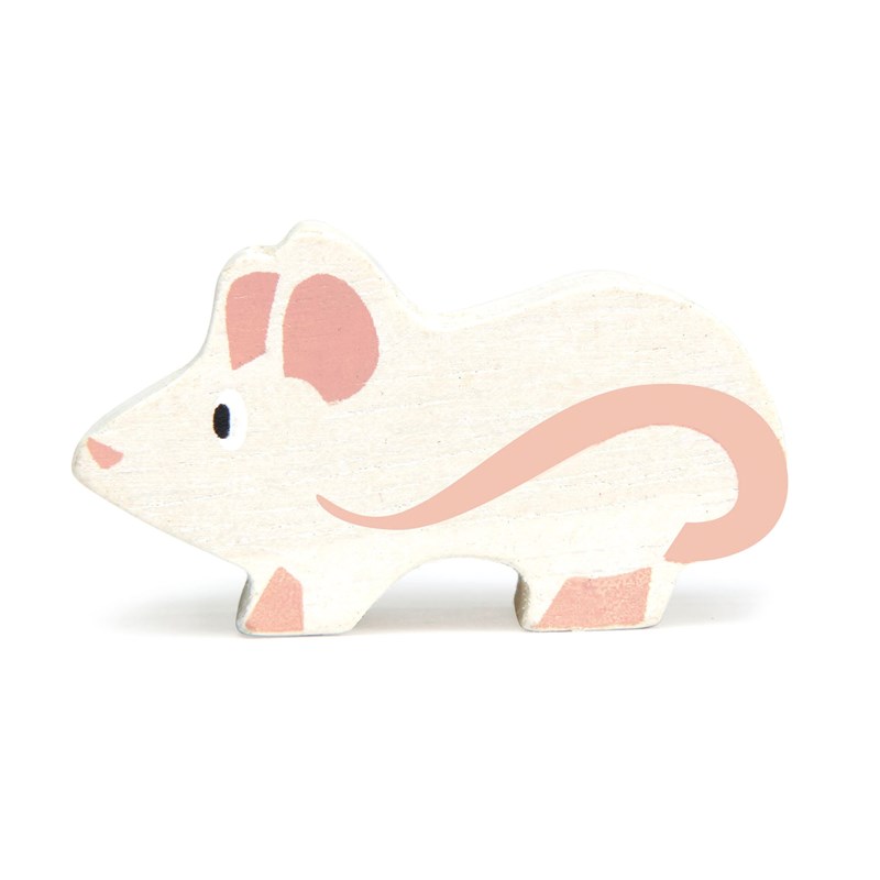 Figurine souris en bois