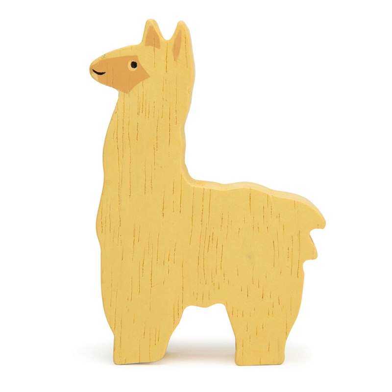 Figurine alpaga en bois