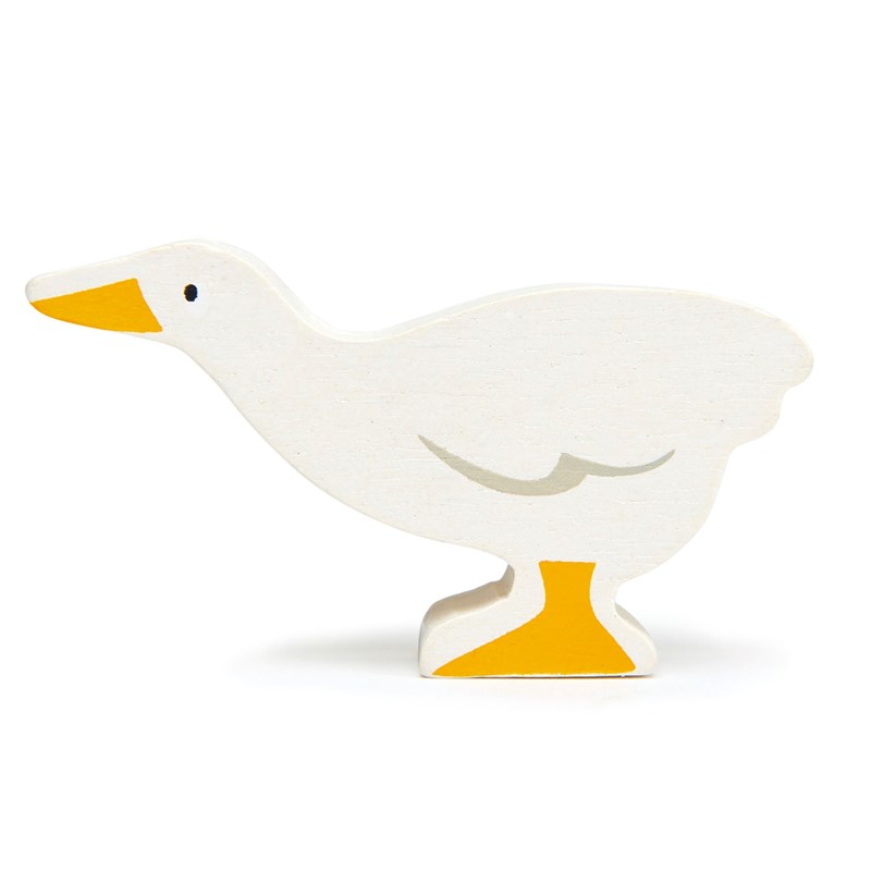 Figurine oie en bois