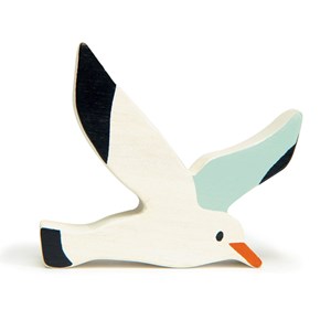 Figurine mouette en bois