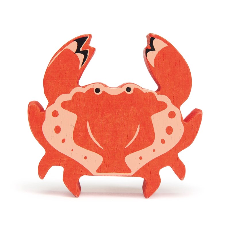 Figurine crabe en bois