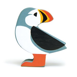 Figurine macareux en bois